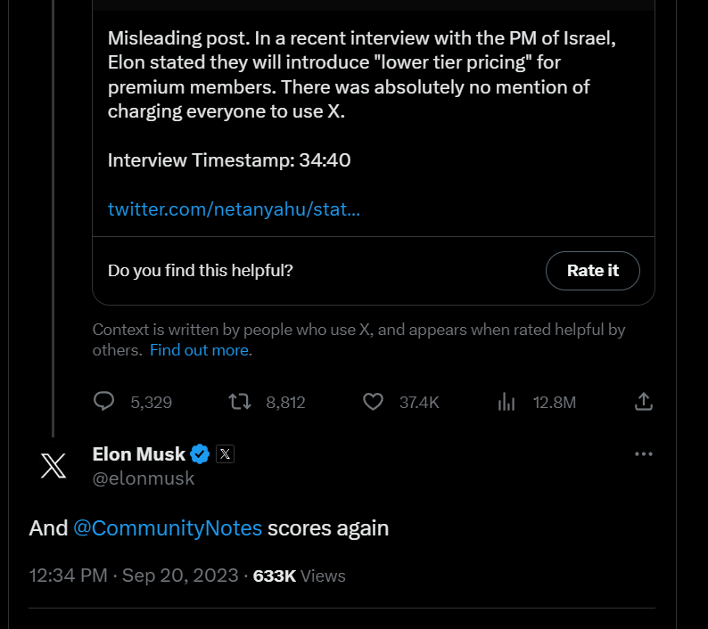 X wont charge users