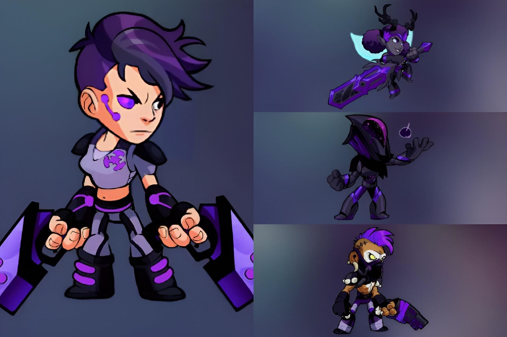  Brawlhalla's New Raven Color Scheme