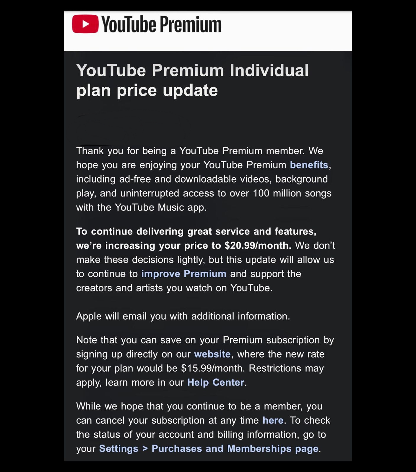 YouTube Premium Gets Pricier